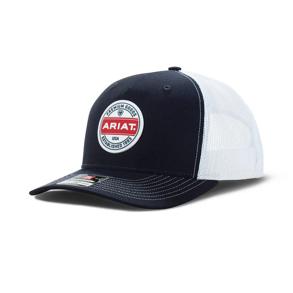 ARIAT premium goods round patch cap
