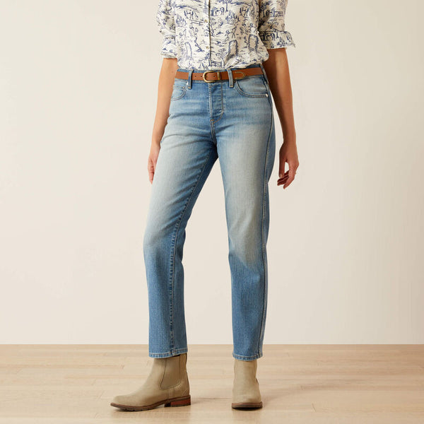 Jeans Femme ARIAT High Rise Slim Straight Leg Abeline