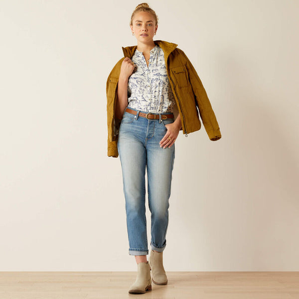 Jeans Femme ARIAT High Rise Slim Straight Leg Abeline