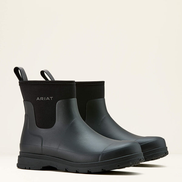 boots imperméables homme ARIAT Kelmarsh Shortie Rubber Black