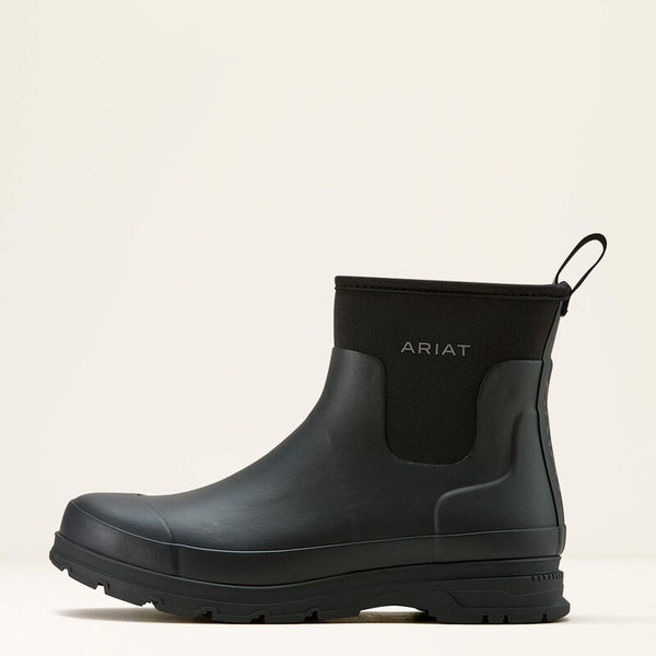 boots imperméables homme ARIAT Kelmarsh Shortie Rubber Black