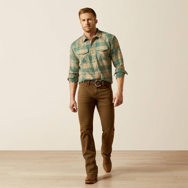Chemise Homme ARIAT Huxlee Retro Fit Wester Deep Teal