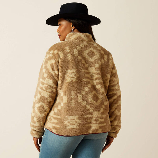 Polaire Femme ARIAT Berber Snap Front Lone Ridge Print