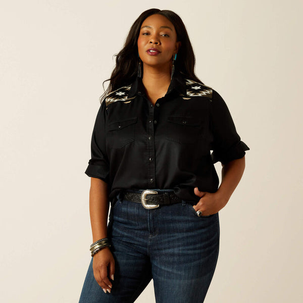 Chemise femme ARIAT Dawn Western Black