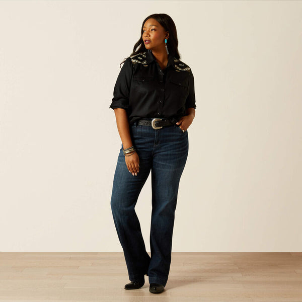Chemise femme ARIAT Dawn Western Black