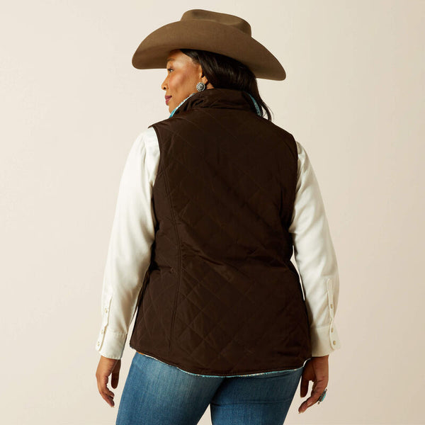 Gilet réversible femme ARIAT Dilon 2.0 Reversible Insulated Mole