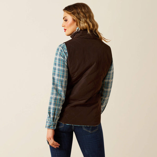 Gilet réversible femme ARIAT Dilon 2.0 Reversible Insulated Mole