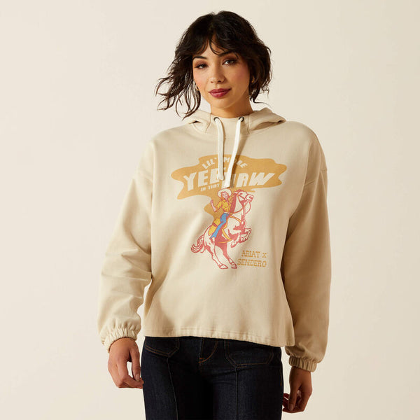 Sweat femme ARIAT Essential Yeehaw Oyster Grey