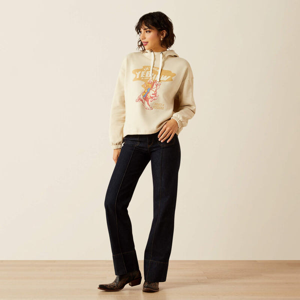 Sweat femme ARIAT Essential Yeehaw Oyster Grey