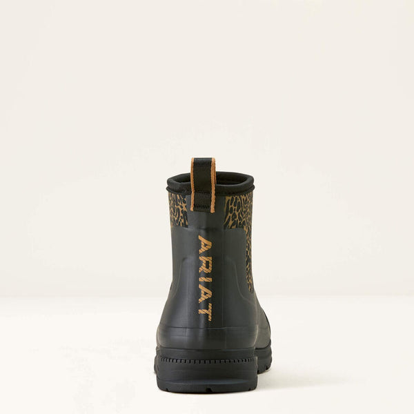 boots imperméables femme ARIAT Kelmarsh Shortie Rubber Black print