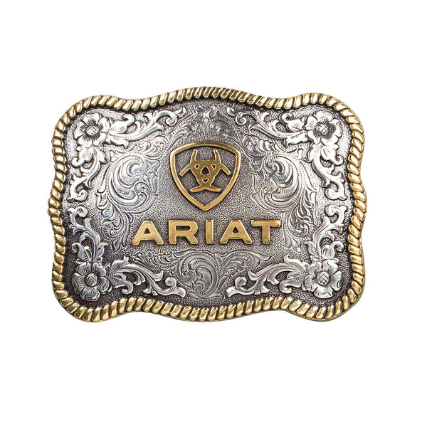 Boucle de ceinture ARIAT ADT Rectangular edged (SILVER)