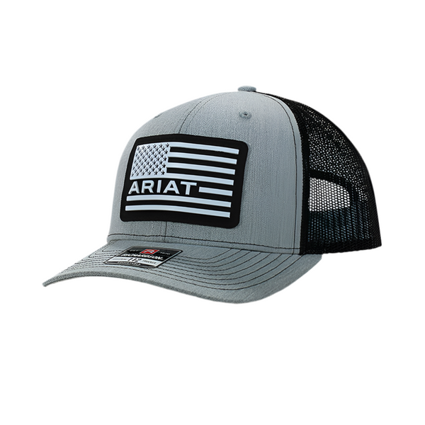 ARIAT USA Flag Patch Logo Trucker Cap