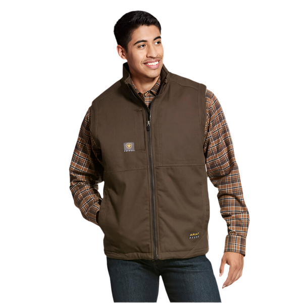 Men's ARIAT Rebar DuraCanvas Gilet (WREN)