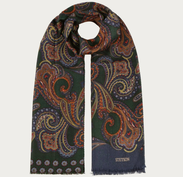 ÉCHARPE STETSON SCARF WOOLFELT PAISLEY