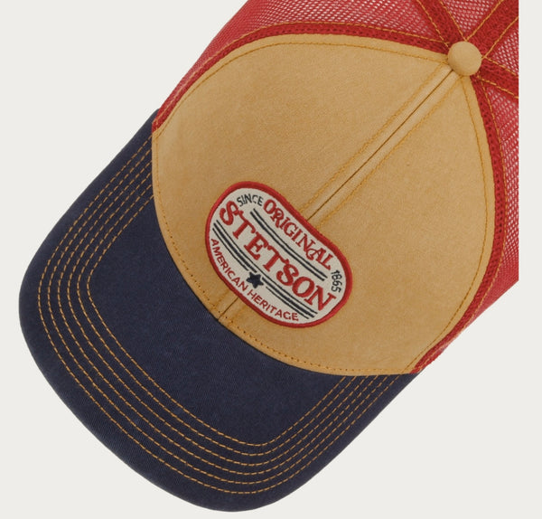 CASQUETTE STETSON Casquette Trucker 1865 logo