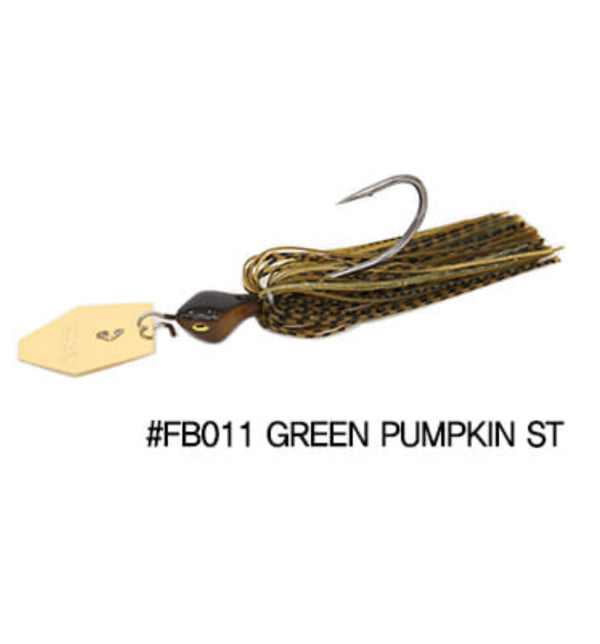 LEURRE AROS FAKE BLADE SILVER 3/8oz - GREEN PUMPKIN