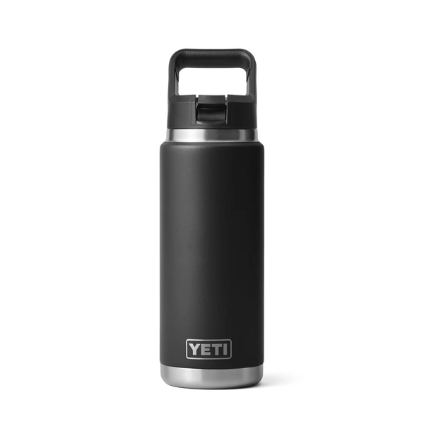 BOUTEILLE YETI RAMBLER 26OZ (760ml) STRAW bouchon paille (NOIR)