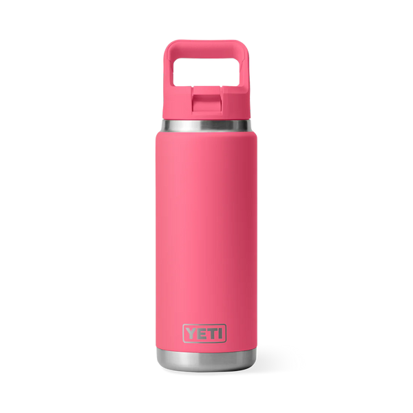 BOUTEILLE YETI RAMBLER 26OZ (760ml) C STRAW bouchon paille (TROPICAL PINK)