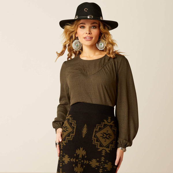 TOP femme ARIAT CROC JACQUARD