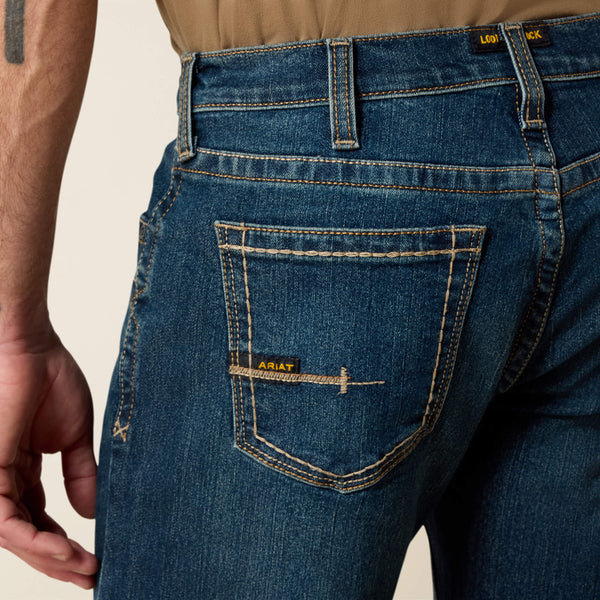 MENS ARIAT Rebar M7 Slim DuraStretch Edge Stackable Straight Leg Jean (longeur 36)