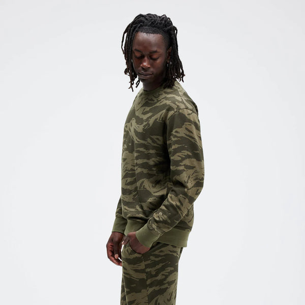 Sweat-shirt STANCE SHELTER CREW - Green CAMO