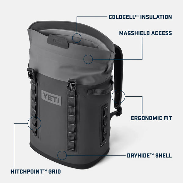 GLACIÈRE SAC A DOS YETI HOPPER BACKPACK M20 (charcoal)