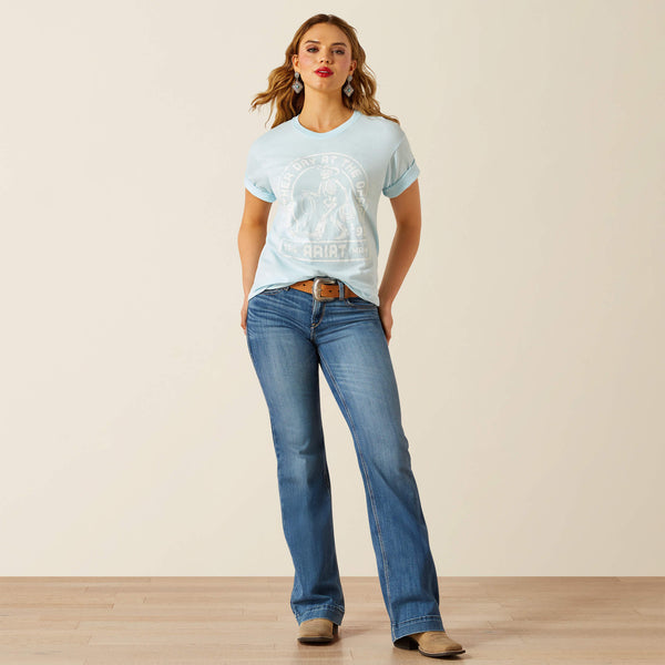 T-Shirt femme ARIAT ANOTHER DAY - vintage lagoon