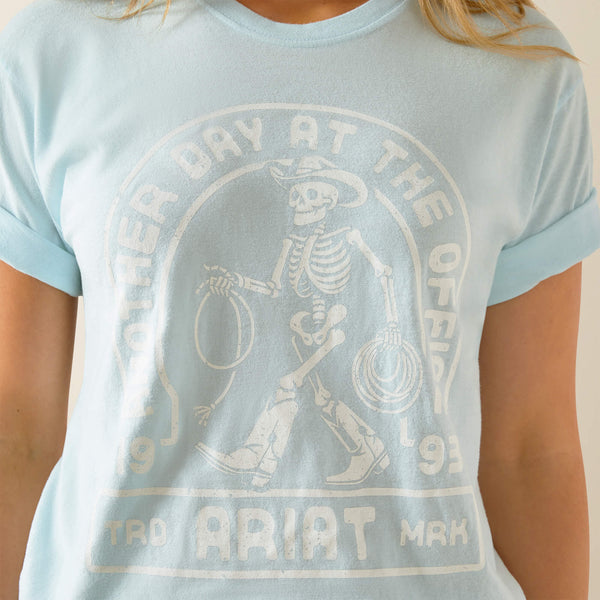 T-Shirt femme ARIAT ANOTHER DAY - vintage lagoon