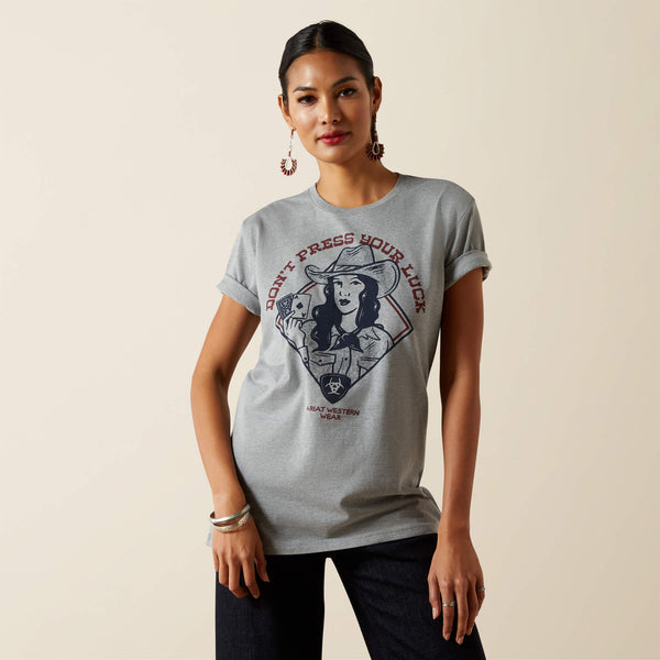 T-Shirt femme ARIAT DON’T PRESS YOUR LUCK - iceburg