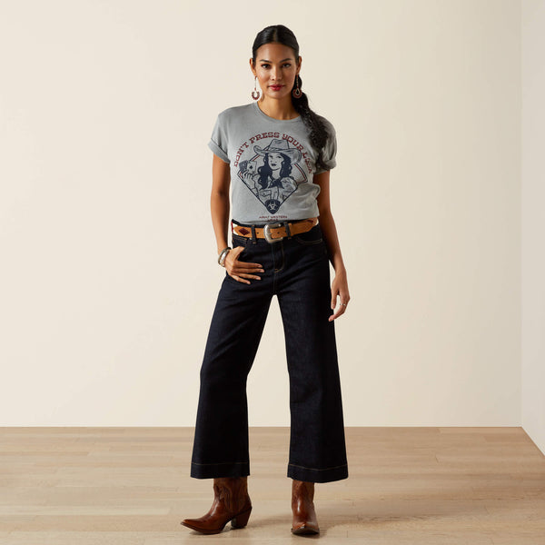 T-Shirt femme ARIAT DON’T PRESS YOUR LUCK - iceburg