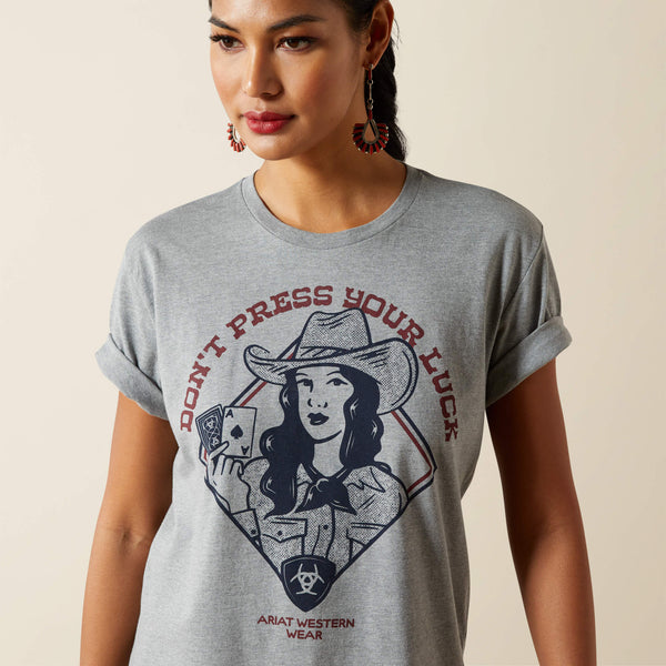 T-Shirt femme ARIAT DON’T PRESS YOUR LUCK - iceburg