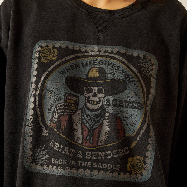 Sweat femme ARIAT Sendero When Life Gives You Agaves Oversize
