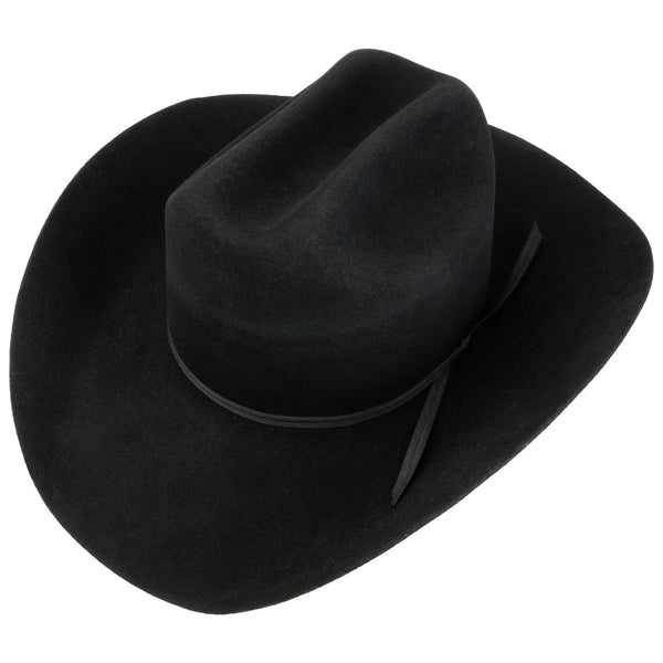 CHAPEAU STETSON MACOVA Western woolfelt by JJ HATS- black