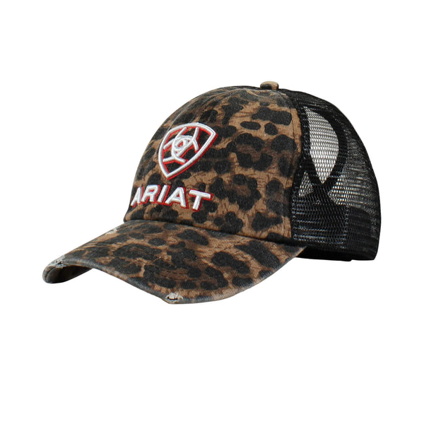 CASQUETTE ARIAT Embossed Logo Cheetah Print Cap