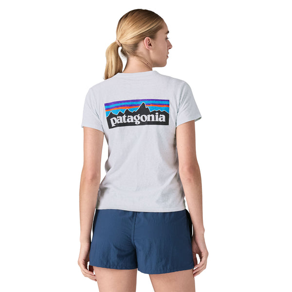 PATAGONIA Women's P-6 Logo Responsibili-Tee (WHI)