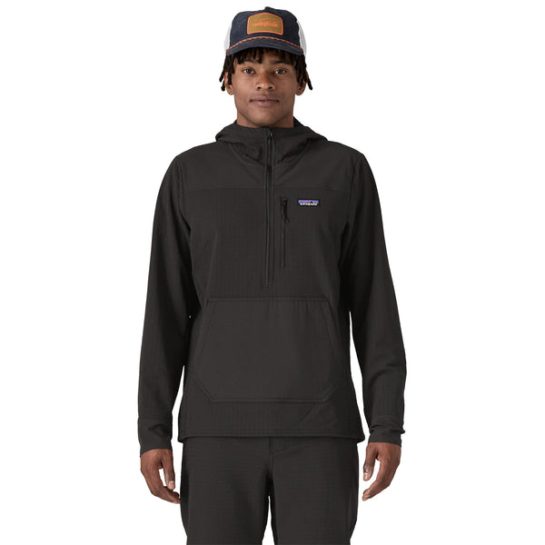PATAGONIA Men's R2 TechFace Fleece-Lined Pullover (BLK)