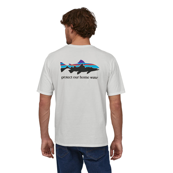 PATAGONIA T-SHIRT Men's Home Water Trout Organic (WHI)