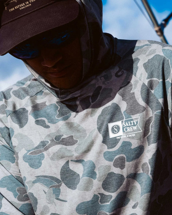 T shirt SALTY CREW Mariner Hood Tech Sand Camo