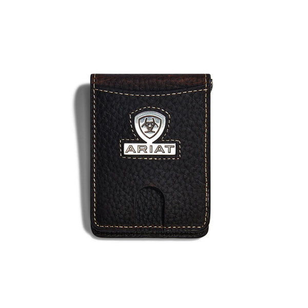 ARIAT Bifold Slim Wallet Staked Logo