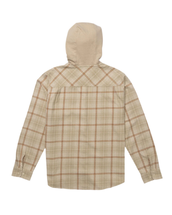 CHEMISE SALTY CREW WHITEWASH HOODED FLANNEL - BIRCH