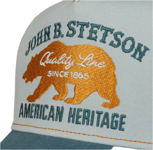 CASQUETTE  ENFANT STETSON Trucker JBS-Bear - bleu