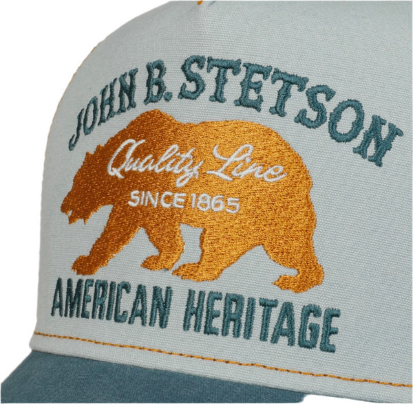 CASQUETTE  ENFANT STETSON Trucker JBS-Bear - bleu