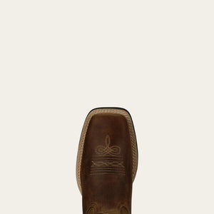 WOMENS ARIAT Round Up Wide Square Toe Western Boot - (B)