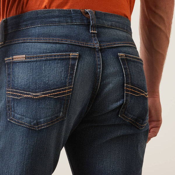 MENS ARIAT M7 Rocker Stretch Legacy Straight Leg Jean (longeur 32)