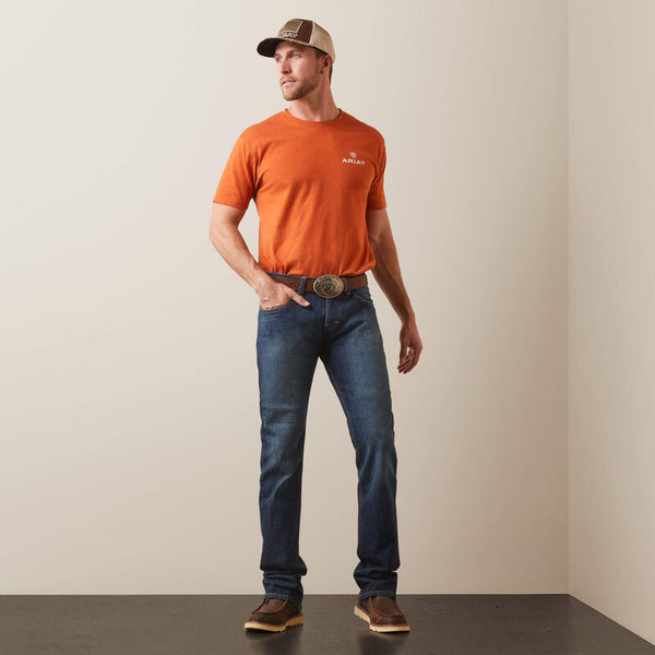 MENS ARIAT M7 Rocker Stretch Legacy Straight Leg Jean (longeur 32)
