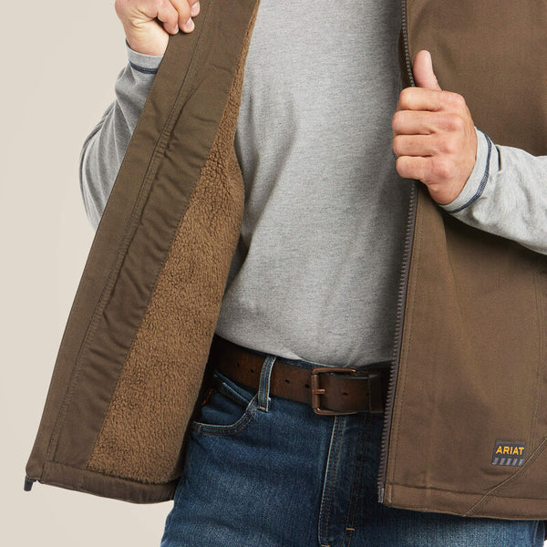 Men's ARIAT Rebar DuraCanvas Gilet (WREN)
