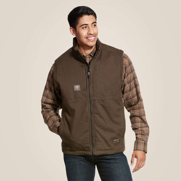 Men's ARIAT Rebar DuraCanvas Gilet (WREN)