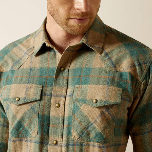 Chemise Homme ARIAT Huxlee Retro Fit Wester Deep Teal