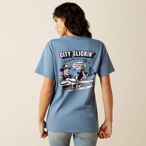 T-Shirt ARIAT SENDERO Country Fences Copen Blue
