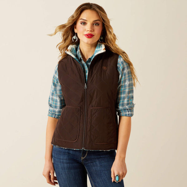 Gilet réversible femme ARIAT Dilon 2.0 Reversible Insulated Mole